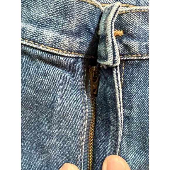 Cherokee‎ Pants Mens 44 Blue Denim Belted Pocketed Jeans Men 44x30 - Picture 6 of 13